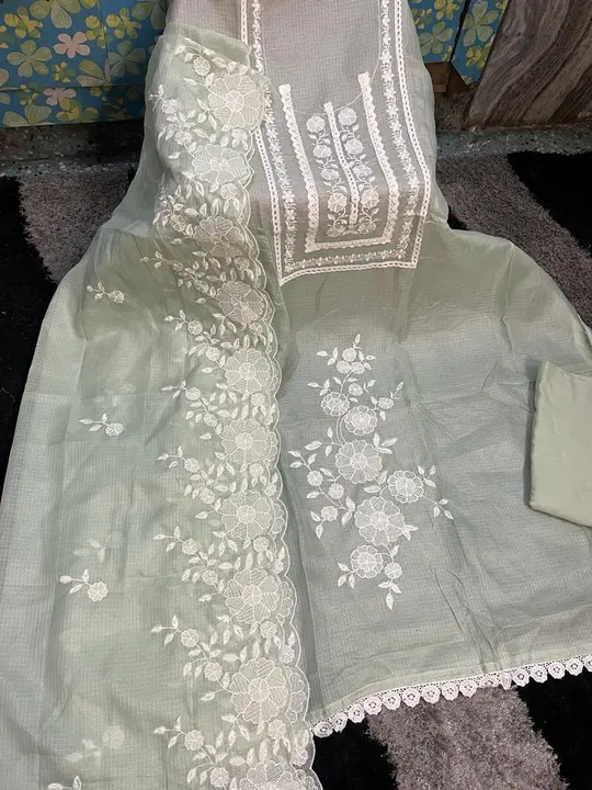 Post image Beautiful Kota embroidery suit 
Two colors available
No cod 
For order 8708150625