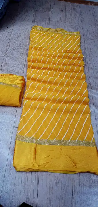 beautiful colour combination saree for all ladies 

👉keep shopping with us

🥰🥰Original product uploaded by Gotapatti manufacturer on 7/18/2023