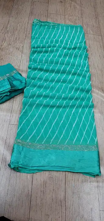 beautiful colour combination saree for all ladies 

👉keep shopping with us

🥰🥰Original product uploaded by Gotapatti manufacturer on 7/18/2023
