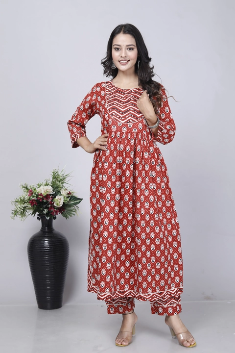 Nayra cut kurti pant  uploaded by business on 7/18/2023