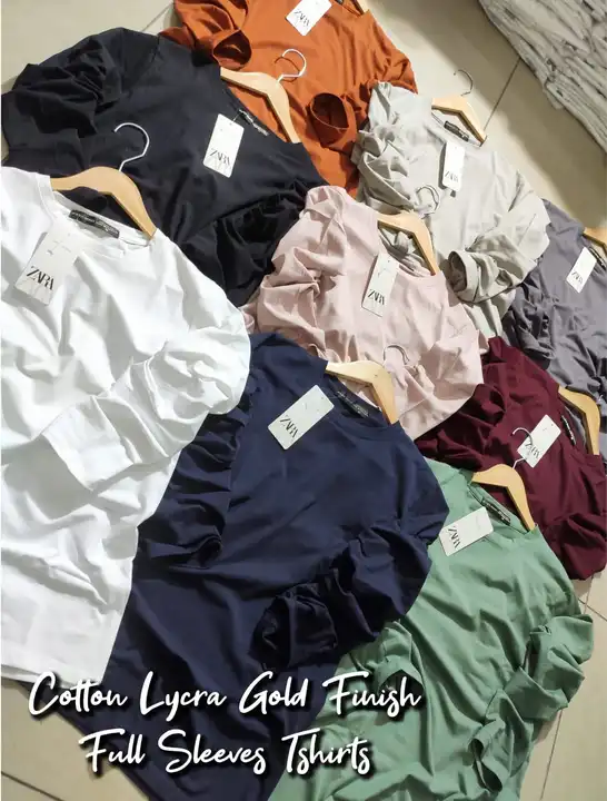 Cotton lycra full sleeve tshirt  uploaded by kanishk fashions on 7/18/2023