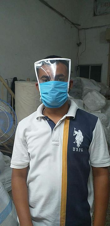 Face sheild with mask uploaded by Manoj ac product on 7/15/2020