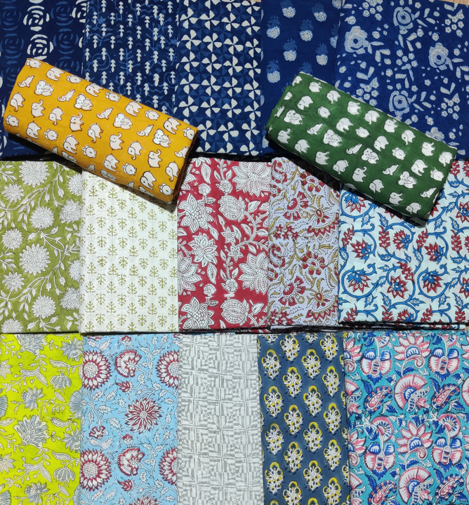 Post image New designs 🤩
Pure cotton hand block prints running fabrics
Indigo dabu print
Minimum 10 meters
Cut not allow
Width - 44 inche

Contact whatsapp - 8503916170