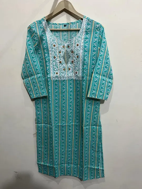 Straight kurti with beautiful embroidery uploaded by RADHE INTERNATIONAL 2 on 7/18/2023