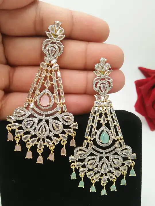 American Diamond Earing  uploaded by LALITA CREATIONS MUMBAI on 7/18/2023