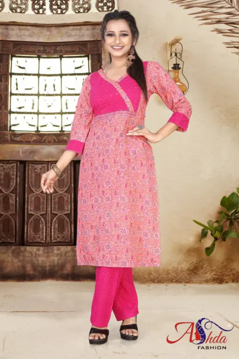 Jaipuri cabric cotton Designer kurti with Bottom  uploaded by Ashda Fashion on 7/18/2023