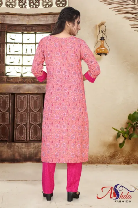 Jaipuri cabric cotton Designer kurti with Bottom  uploaded by Ashda Fashion on 7/18/2023