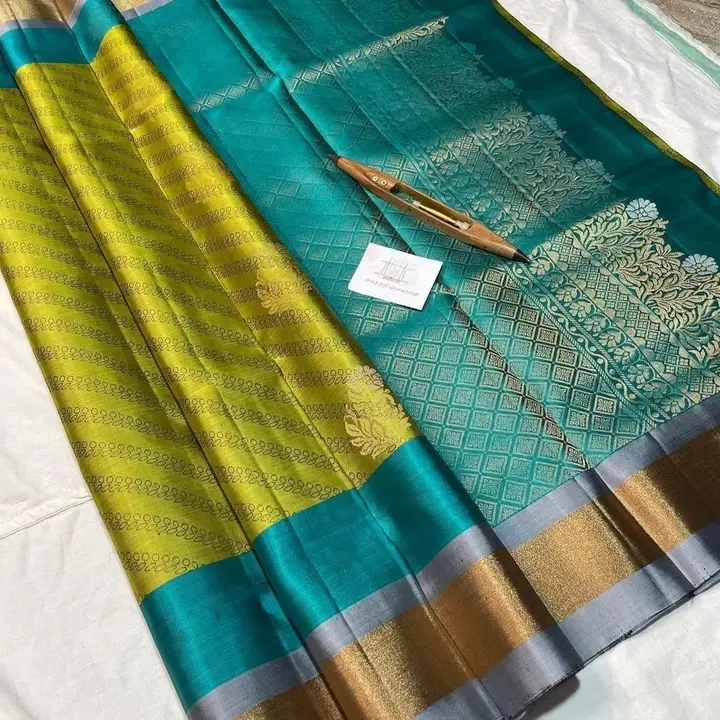 Handloom empoose silk sares uploaded by business on 7/18/2023
