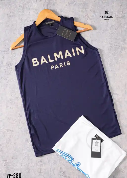 *Premium Quality Balmain Men’s Dry Fit Sleeveless Vest*

Brand  -  Balmain

Style  -  *Men’s Dry Fit uploaded by Rhyno Sports & Fitness on 7/18/2023