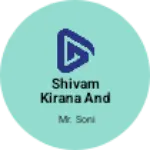 Business logo of Shivam kirana and computer