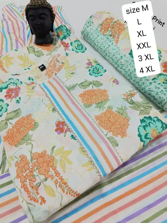 👉 fabric :  Cambric print


👉 heavy jaipuri cotton 


👉top : singoda lease  work 


👉 bottom mat uploaded by BOKADIYA TEXOFIN on 7/18/2023