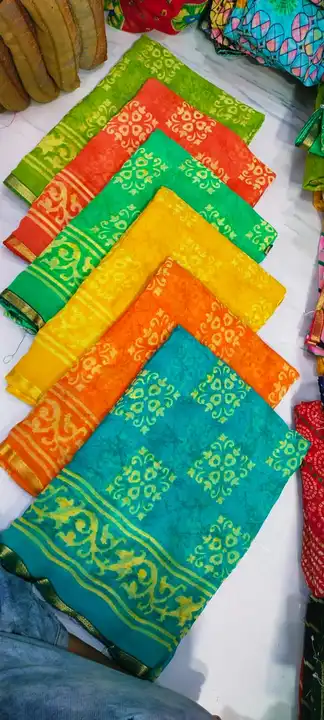 #leheriya #saree #handmade #ethnicwear #bandhani #handloom #handcrafted #sareesofinstagram #bandhej  uploaded by Sai prem sarees 9904179558 on 7/18/2023