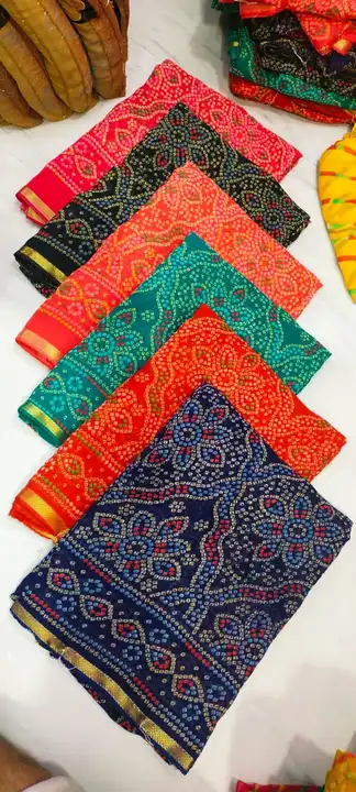 #leheriya #saree #handmade #ethnicwear #bandhani #handloom #handcrafted #sareesofinstagram #bandhej  uploaded by Sai prem sarees on 7/18/2023