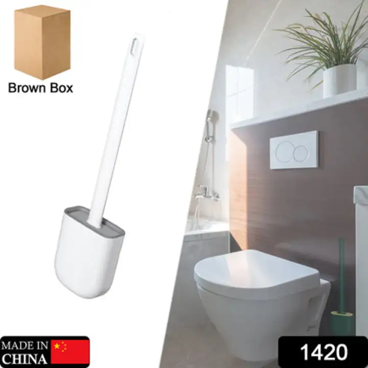1420 Silicone Toilet Brush with Holder Stand for... uploaded by DeoDap on 7/18/2023
