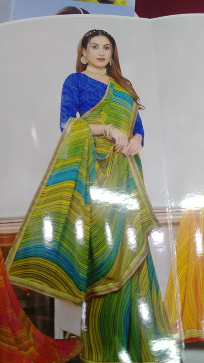 Lehriya saree  uploaded by Mahadev fashion on 7/18/2023