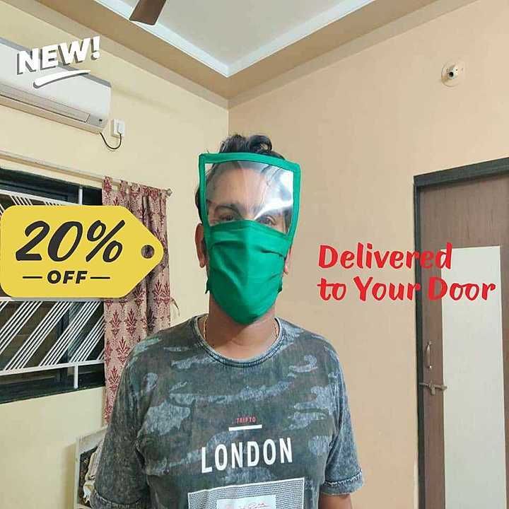 Face sheild with mask  uploaded by Manoj ac product on 7/15/2020