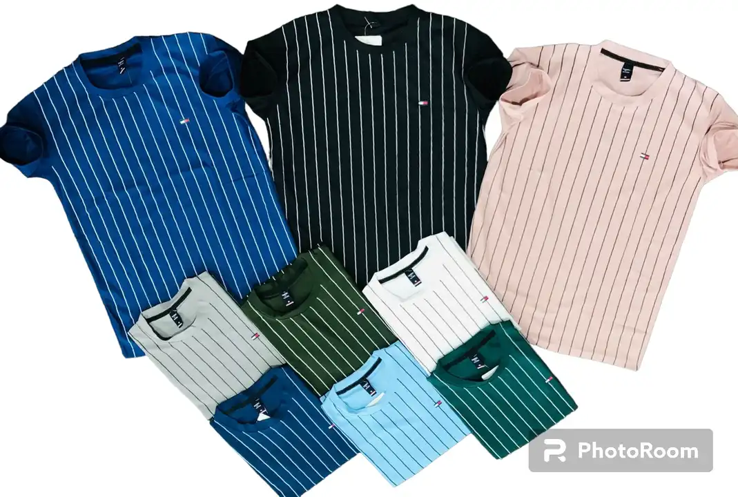Stripes Plain T-Shirts uploaded by Hindustan Trading Company on 7/18/2023