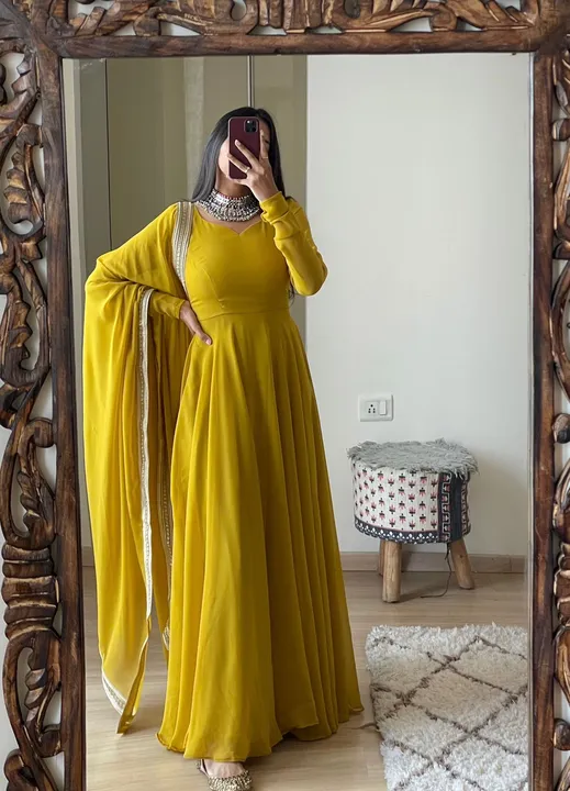 Gown uploaded by Taha fashion from surat on 7/18/2023