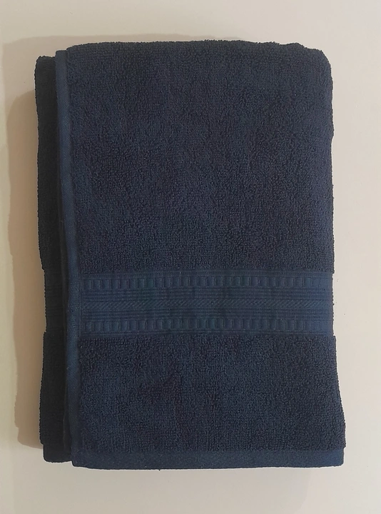 Saloon towel black colour uploaded by Shiv Shakti Impex on 7/18/2023