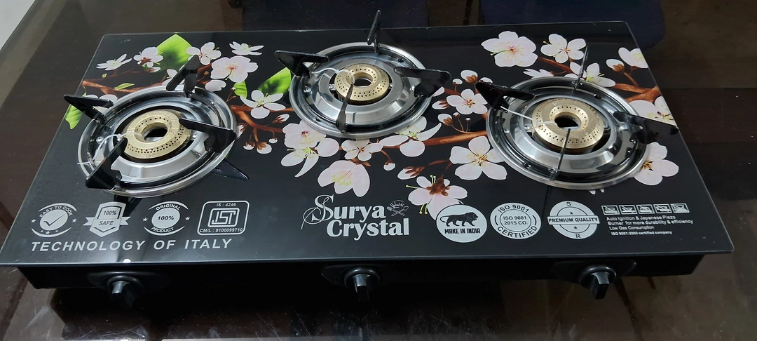 GAS STOVE  THREE BURNER  OUTO IGNITION uploaded by business on 7/18/2023