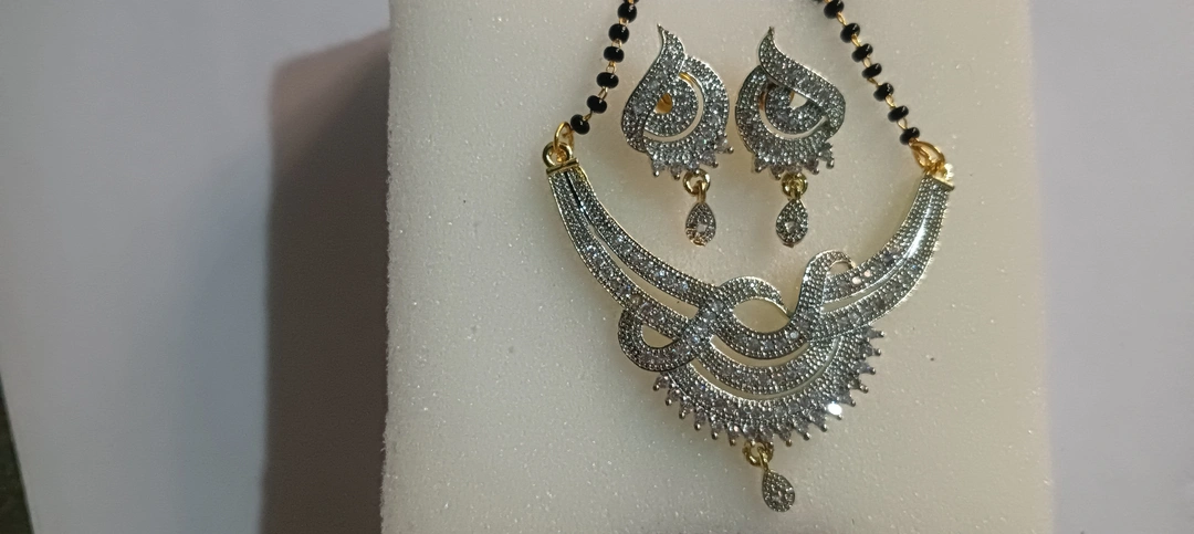 AD mangalsutra with earrings  uploaded by business on 7/18/2023