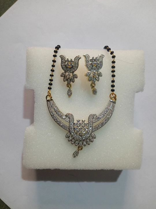 AD mangalsutra with earrings  uploaded by business on 7/18/2023