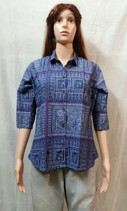 Original gurjuri cotton ladies shirt length 27 29  uploaded by business on 7/18/2023
