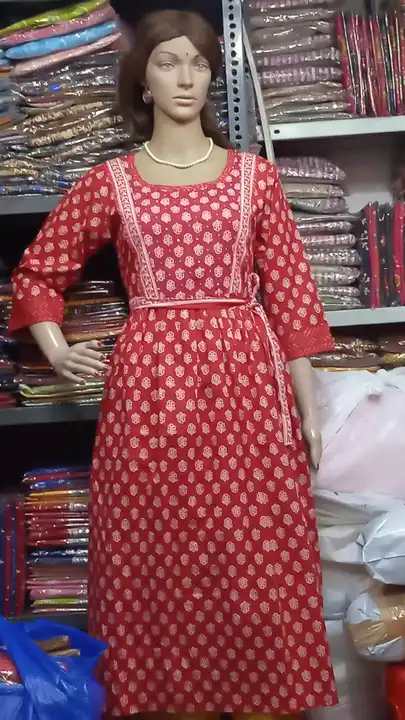 Cotton Gown Kurti... uploaded by business on 7/18/2023