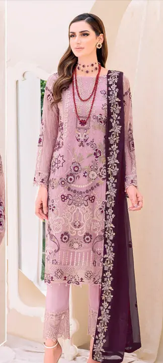 Ramsha chiffon collection original pakistani suit  uploaded by business on 7/19/2023