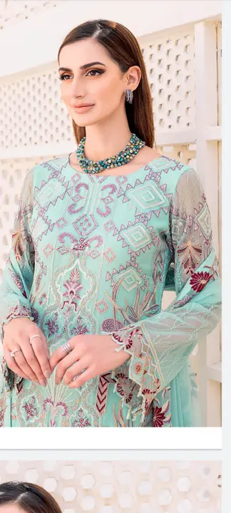 Ramsha chiffon collection original pakistani suit  uploaded by business on 7/19/2023