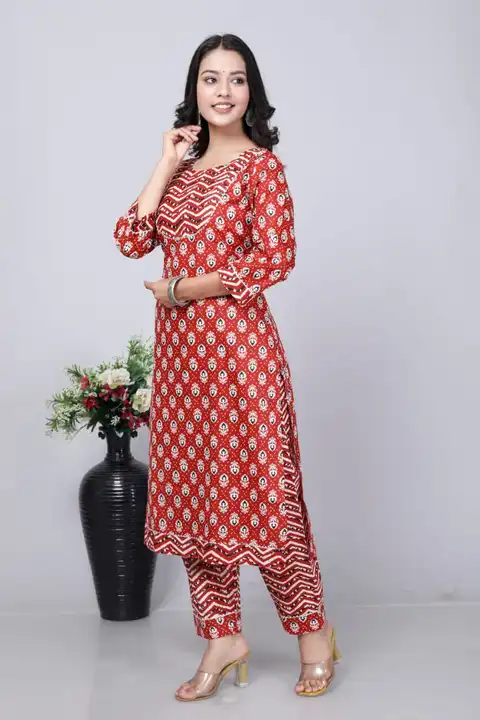Cotton kurti with pant uploaded by business on 7/19/2023
