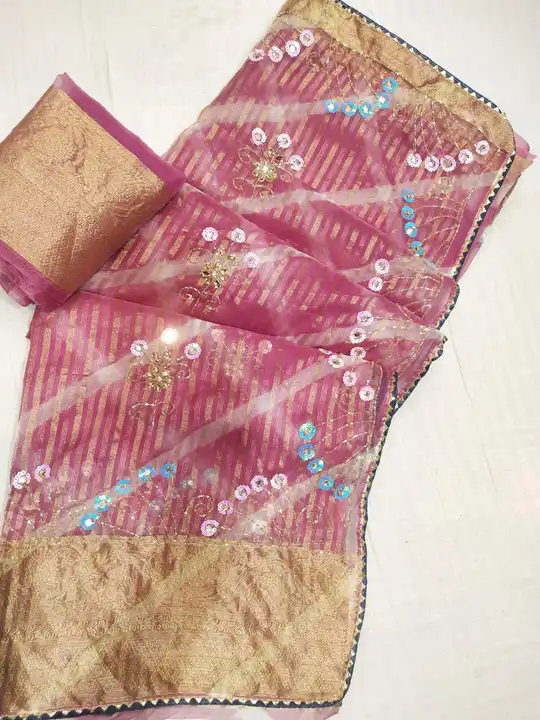 *🛍️🛒New Launch🛒🛍️🌹🌹🌹🌹🌹🌹🌹🌹😱😱😱pure quality m💃💃💃 hevy designer saree 💃💃💃💃
👉🏻  p uploaded by Gotapatti manufacturer on 7/19/2023