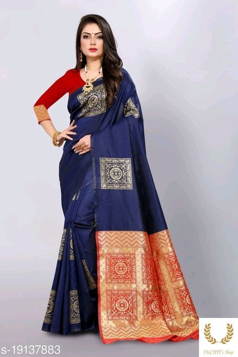 Catalog Name:*Adrika Drishya Sarees*
Saree Fabric: Jacquard
Blouse: Running Blouse
. uploaded by CHAUHAN'S shop on 3/16/2021