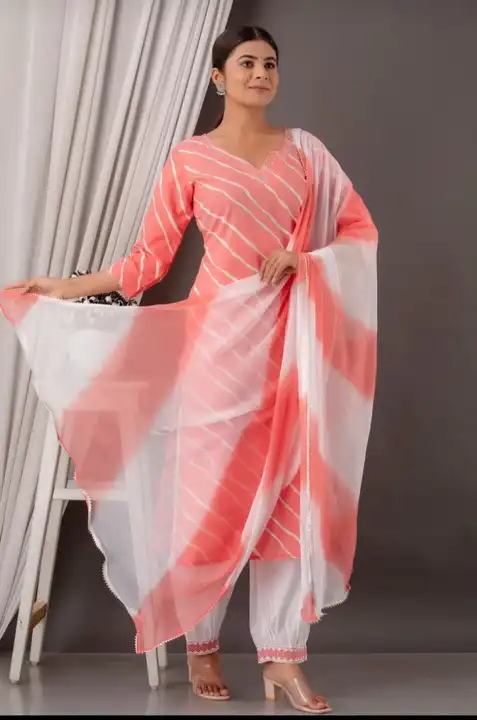 Reyon sulv Fabric with cotton duptta uploaded by Deepika Designer Saree on 7/19/2023