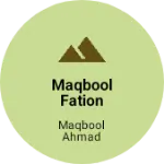 Business logo of Maqbool fation