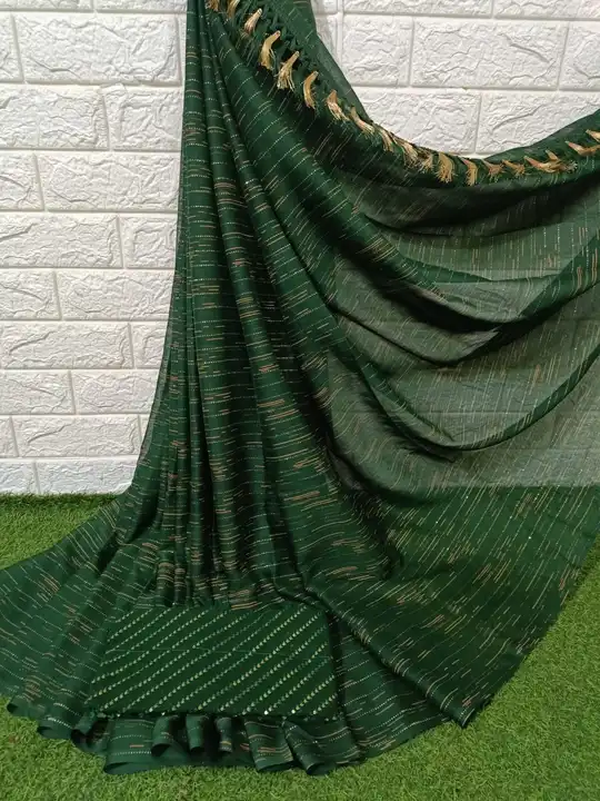 Chiffon saree  uploaded by Aabdin silk creation  on 7/19/2023