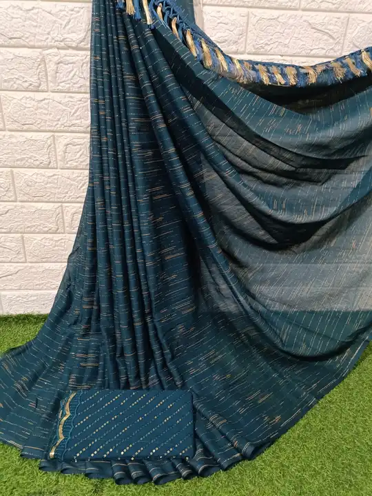 Chiffon saree  uploaded by Aabdin silk creation  on 7/19/2023