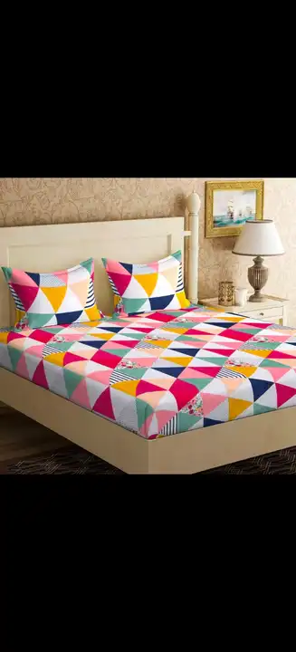 Glace Cotton Bedsheet with Book Fold Packing (Best packing for gift purpose) uploaded by Khatu Shyam Enterprises on 7/19/2023