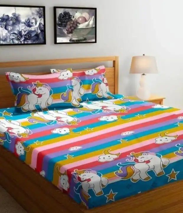 Glace Cotton Bedsheet for Double Bed  uploaded by Khatu Shyam Enterprises on 7/19/2023