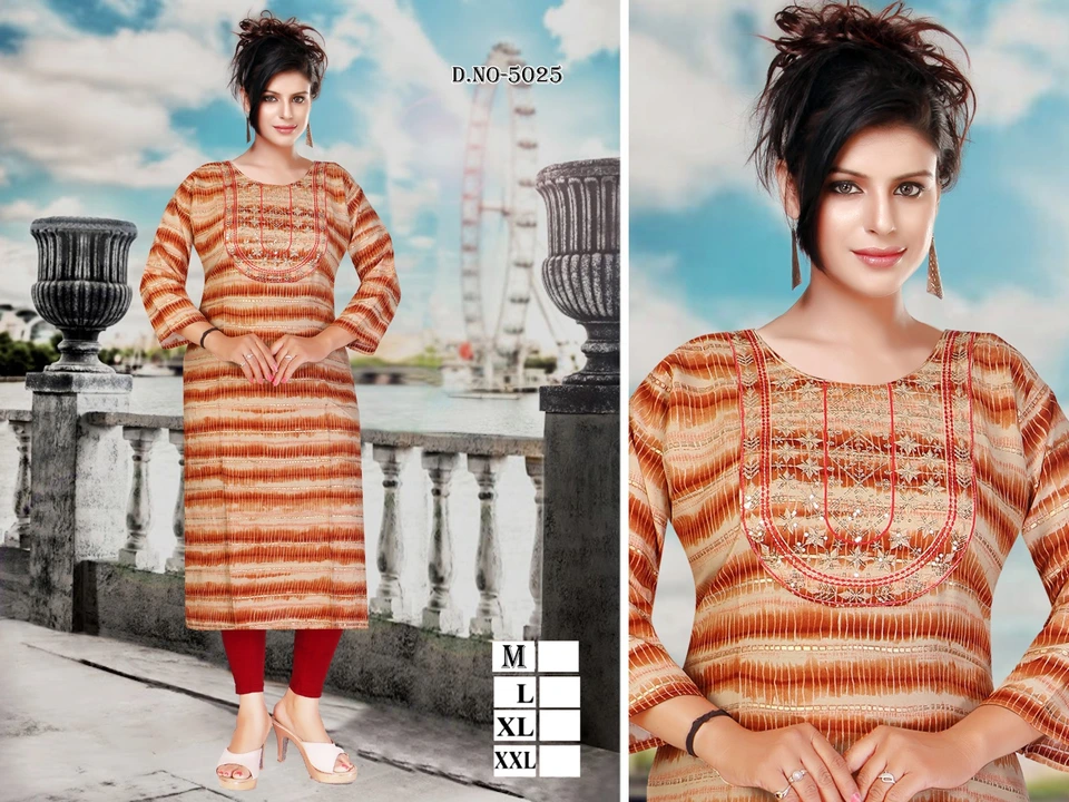 Women capsule Rayonprinted kurti uploaded by M. M creation on 7/19/2023