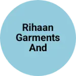 Business logo of REHAAN GARMENTS AND FASHION WEARS