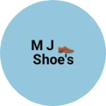 Business logo of M j 👞shoe's