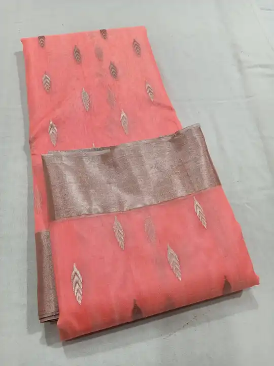 fancy chanderi handwoven saree uploaded by Virasat kala chanderi on 7/19/2023