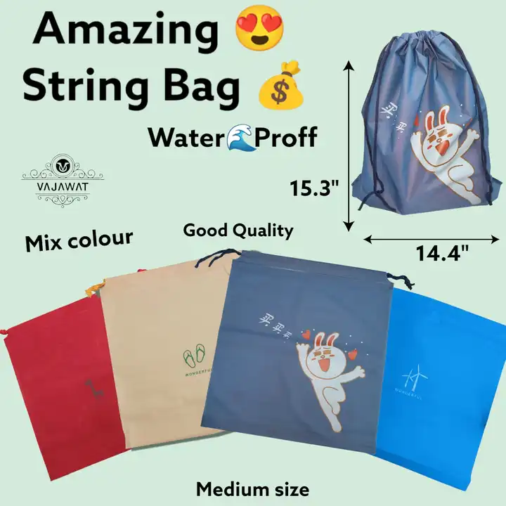 Premium String Bag 🛍️medium Size uploaded by Sha kantilal jayantilal on 7/19/2023