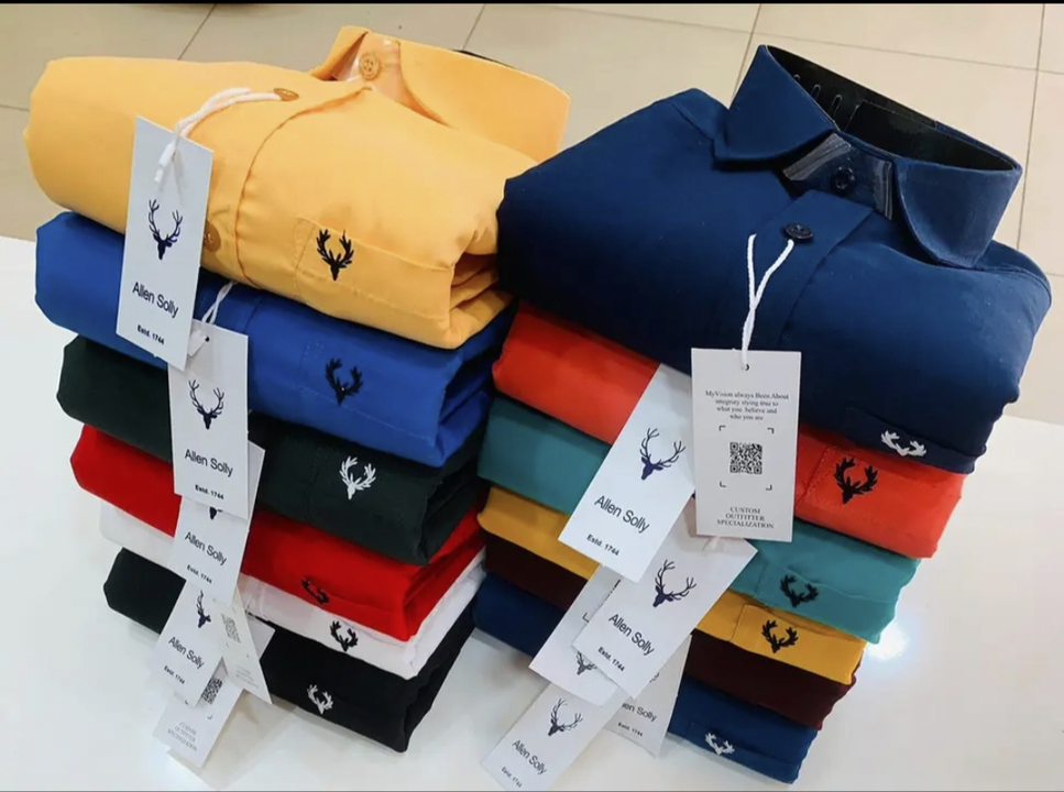 Full plain shirts cotton uploaded by REHAAN GARMENTS AND FASHION WEARS on 7/19/2023