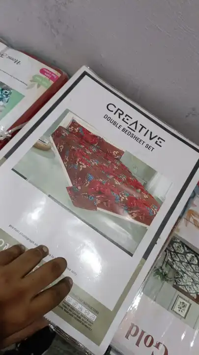 Creative book fold packing bedsheet uploaded by Shyam Sunder & Co. on 7/19/2023