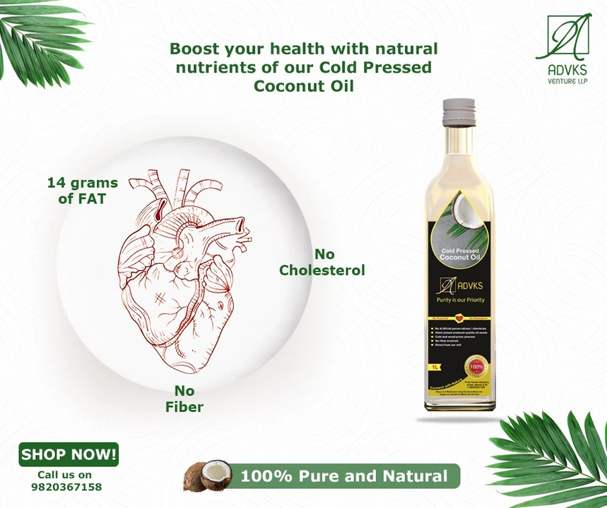 Post image 🌴🥥 Discover the Wonder of Cold-Pressed Coconut Oil! 🥥🌴

🌟 Are you ready to elevate your wellness routine? 

Look no further than our premium Cold-Pressed Coconut Oil! 🌟