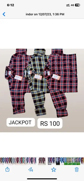 Jackpot Size M L XL  uploaded by Nipra garments indore on 7/19/2023