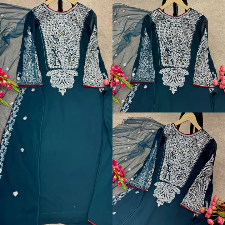 *SSR*

👉👗💥*Launching New Designer Party Wear Look Fancy Top-Dupatta and Fully Stitched  Bottom * uploaded by Rabi creation on 7/19/2023