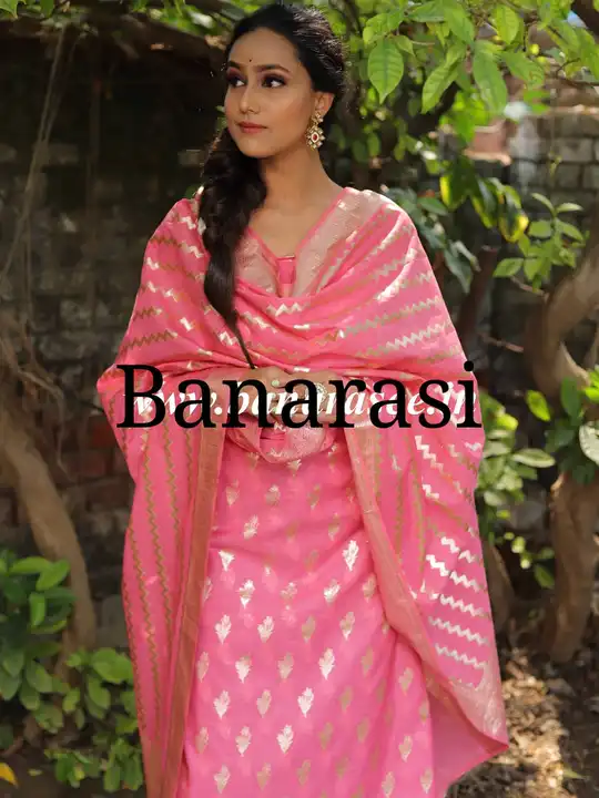 Banarasi pure suits dress material  uploaded by Banaras art silk on 7/19/2023